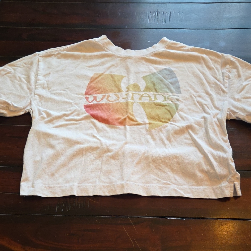 GAP Kids White Graphic Crop Tee